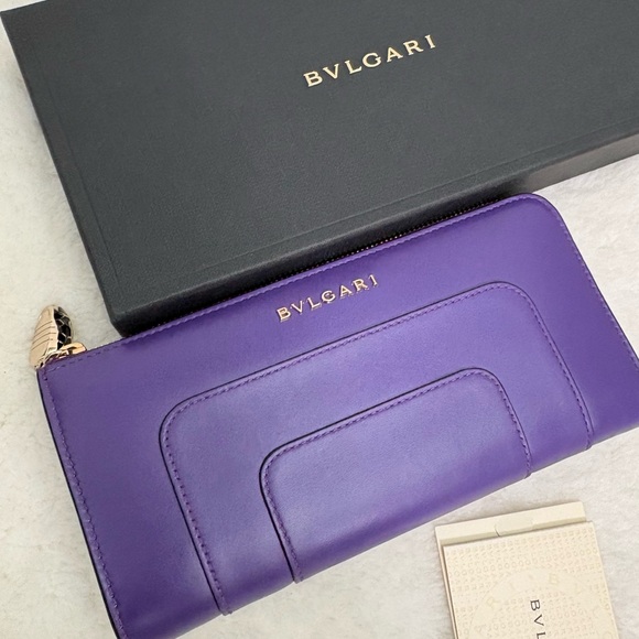 Authentic Bvlgari Serpenti Forever  Leather Zip Wallet - Picture 15 of 15